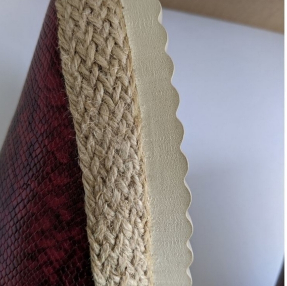 NWT Electric Karma Espadrilles shoes red snake skin NWT. New in box - Picture 2 of 3